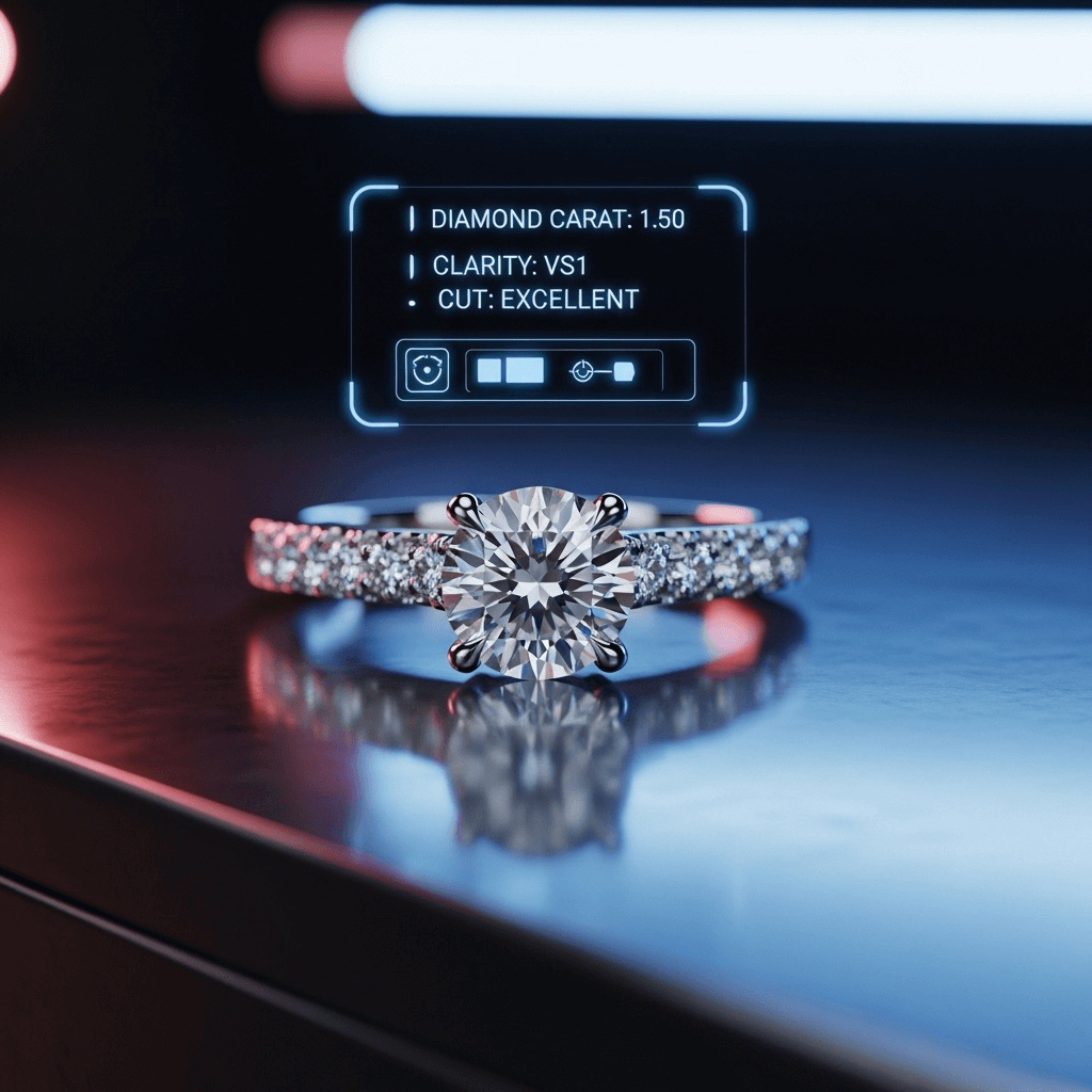 AI product shot on polished marble